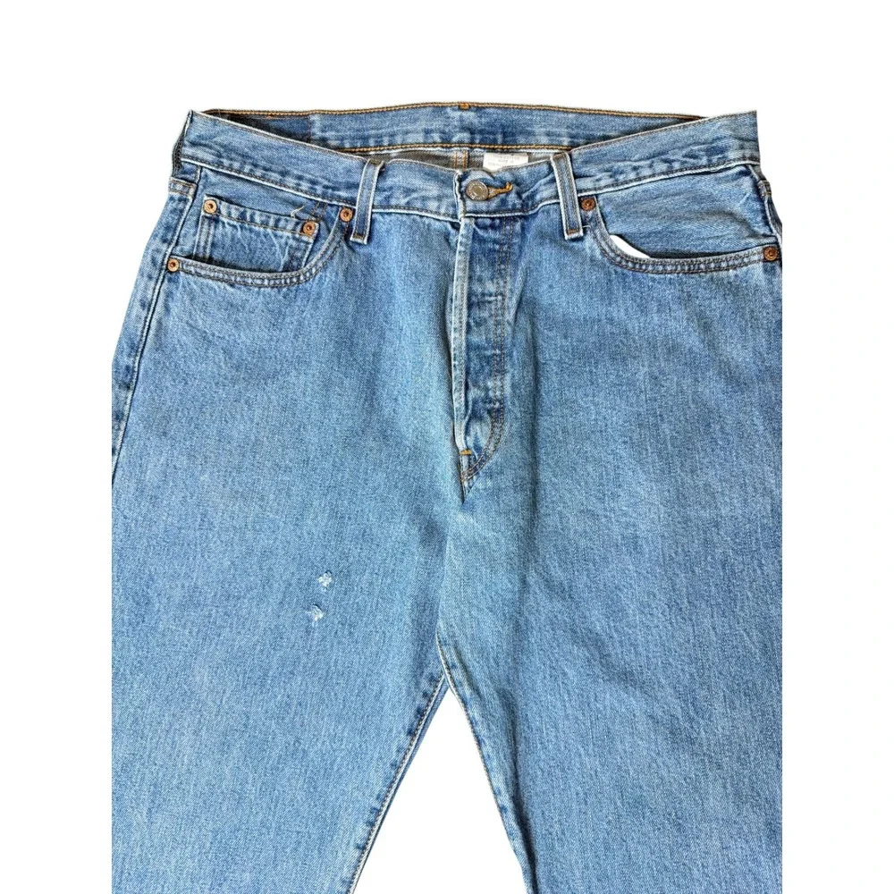Levi's‎ 501 Original Fit Jeans Mens 36x34 Button Fly Blue Denim